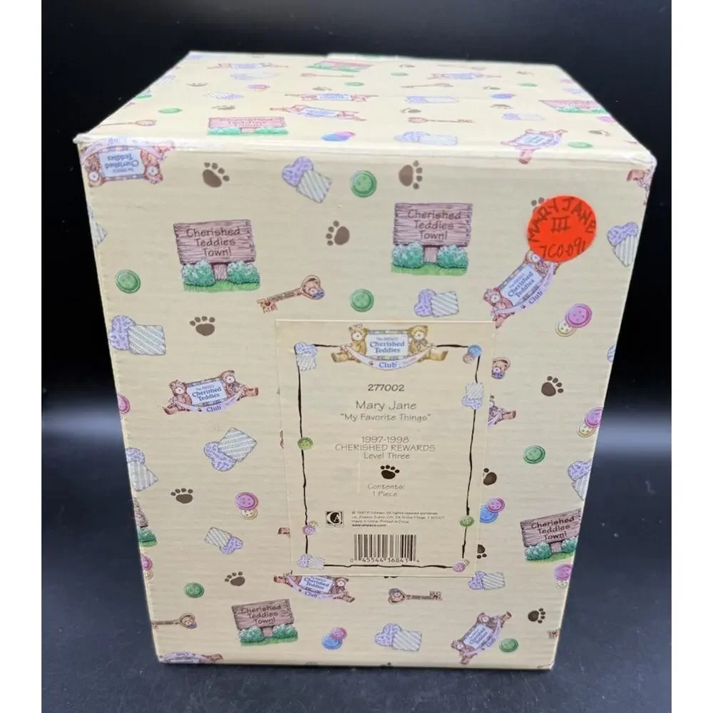 Vtg Cherished Teddies 'Mary Jane' My Favorite Things-Corner Room Rewards New! 7
